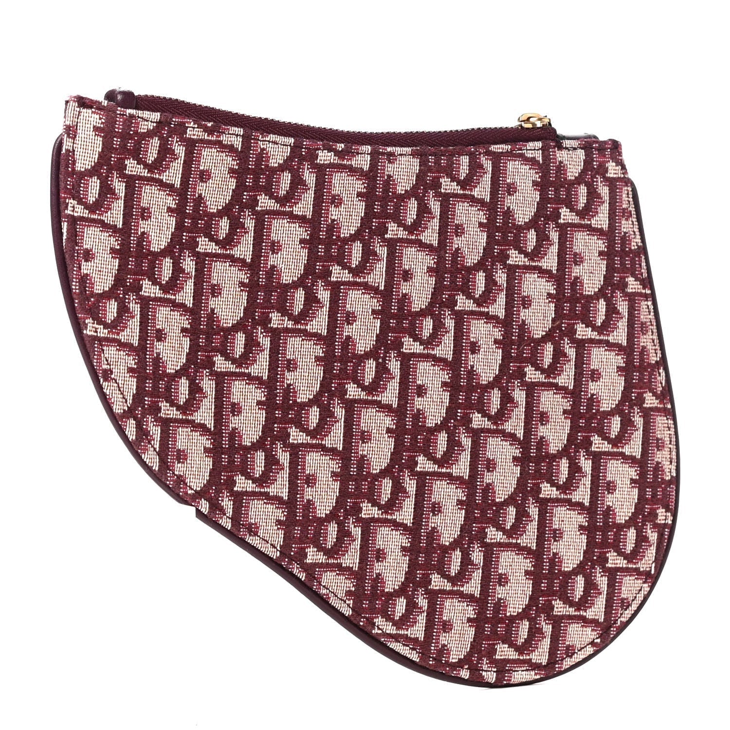 Dior Oblique Saddle Pouch Clutch Bordeaux Handbag Clutch Bag