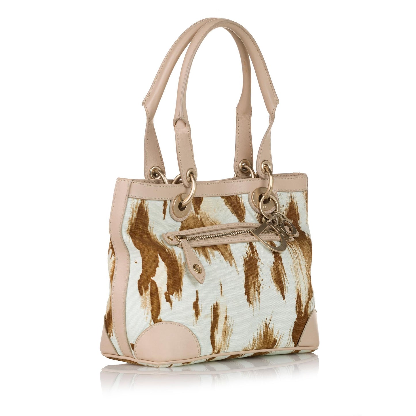 Dior Saint Tropez Handbag Shg Canvas Satchel Bag