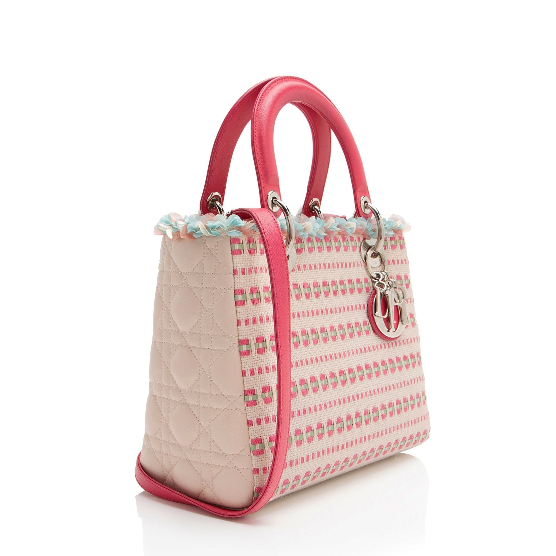 Dior Sequin Tweed Lady Tote Medium Tote Bag