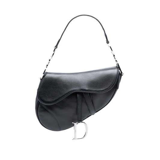 Dior Shiny Goatskin Saddle Bag Shoulder Bag