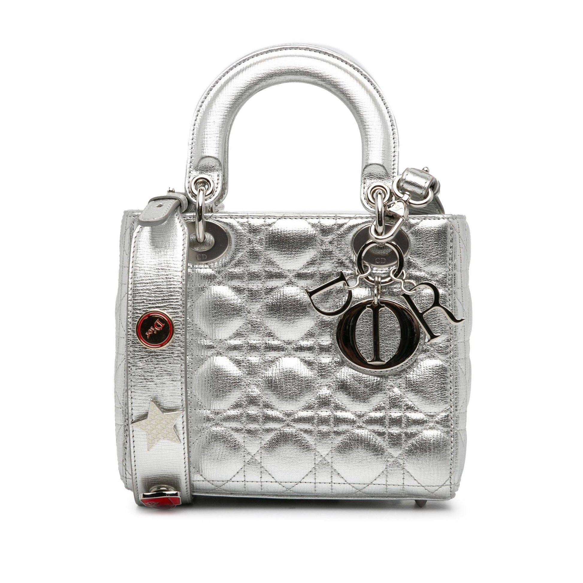 Dior Calfskin Cannage My Abc Lady Shg Xubfud Satchel Small Satchel Bag