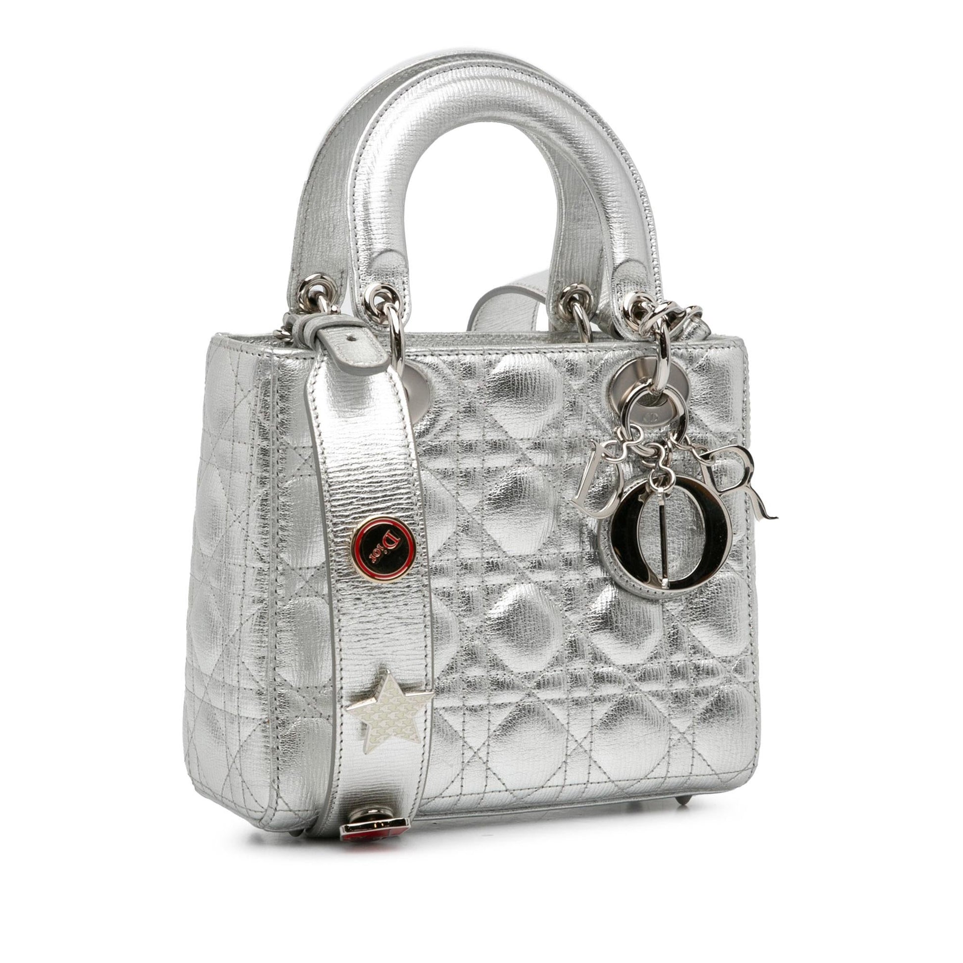 Dior Calfskin Cannage My Abc Lady Shg Xubfud Satchel Small Satchel Bag
