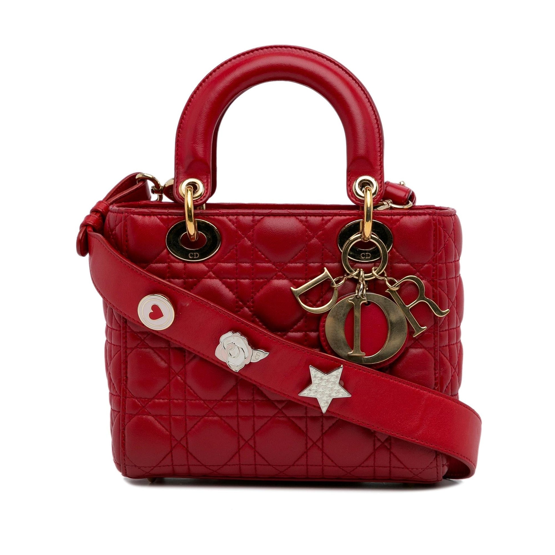 Dior Cannage Lady My Abc Shg Cebix6 Satchel Bag Small