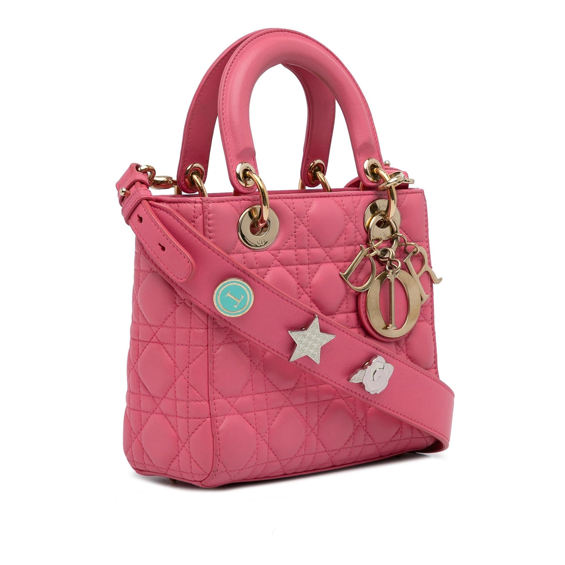 Dior Cannage Lady My Abc Shg Fsujp1 Satchel Bag Small