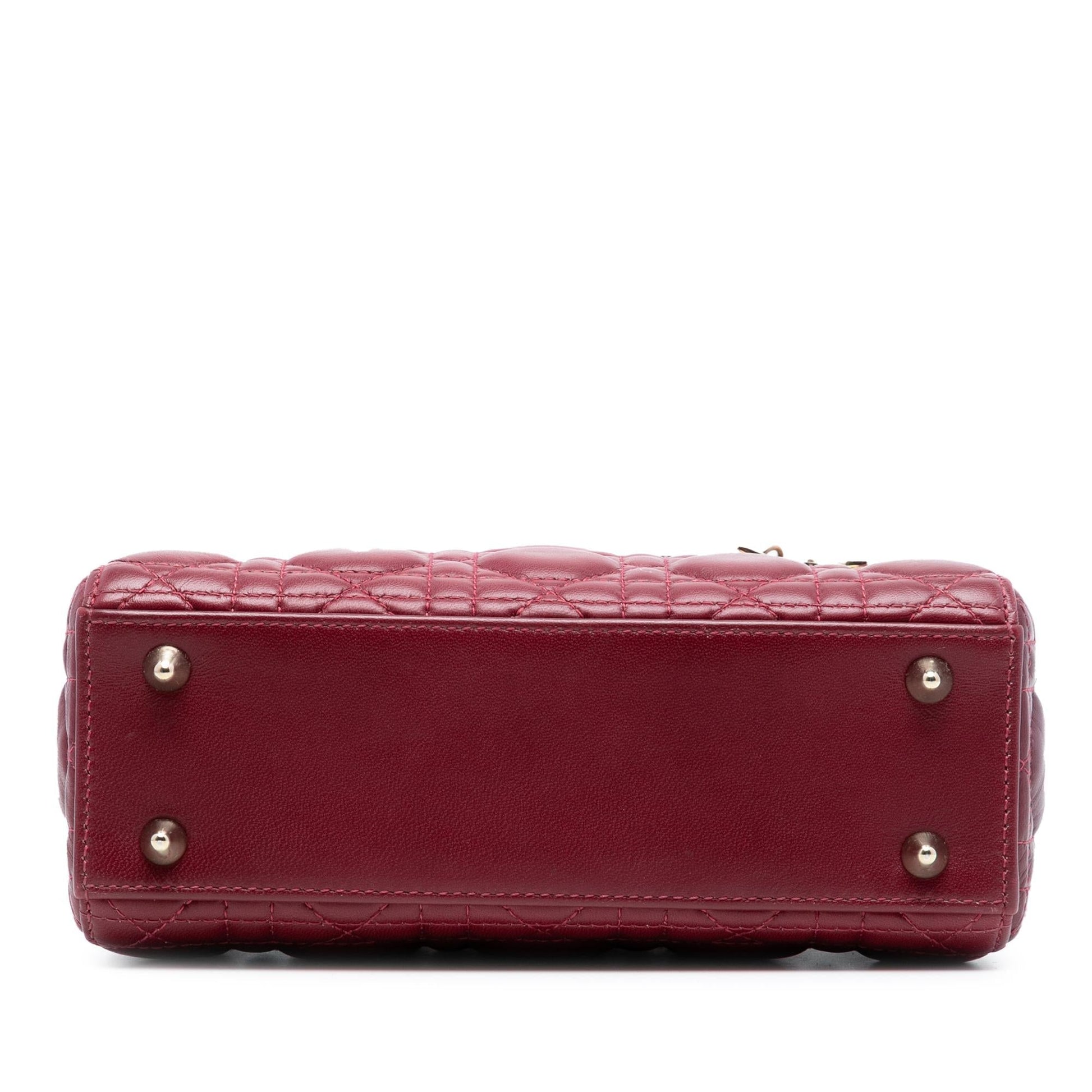 Dior Gradient Cannage Lady Satchel Bag Lambskin Small
