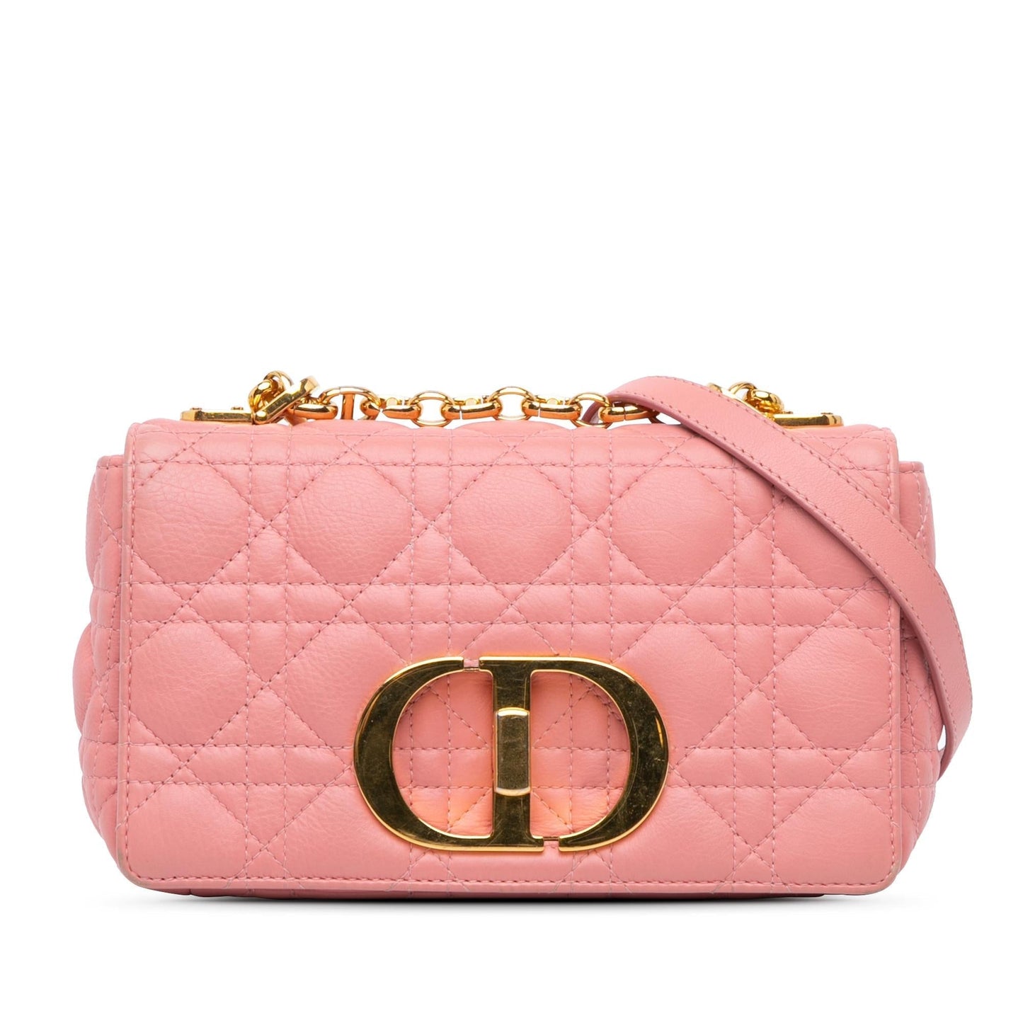 Dior Grained Calfskin Cannage Caro Bag Small Crossbody Bag
