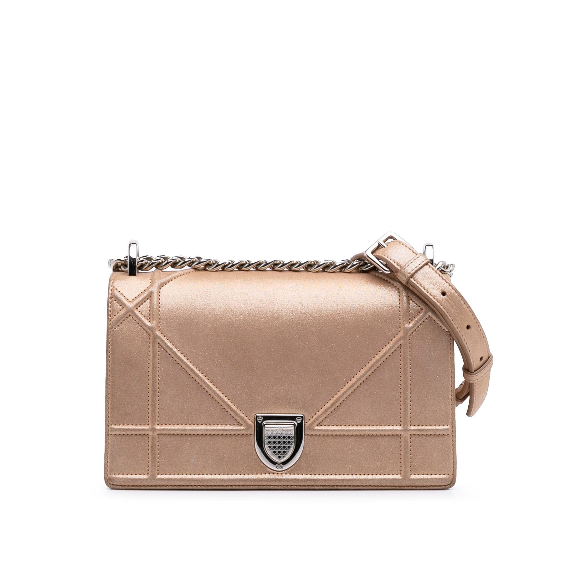 Dior Iridescent ama Crossbody Bag Lambskin Small Flap