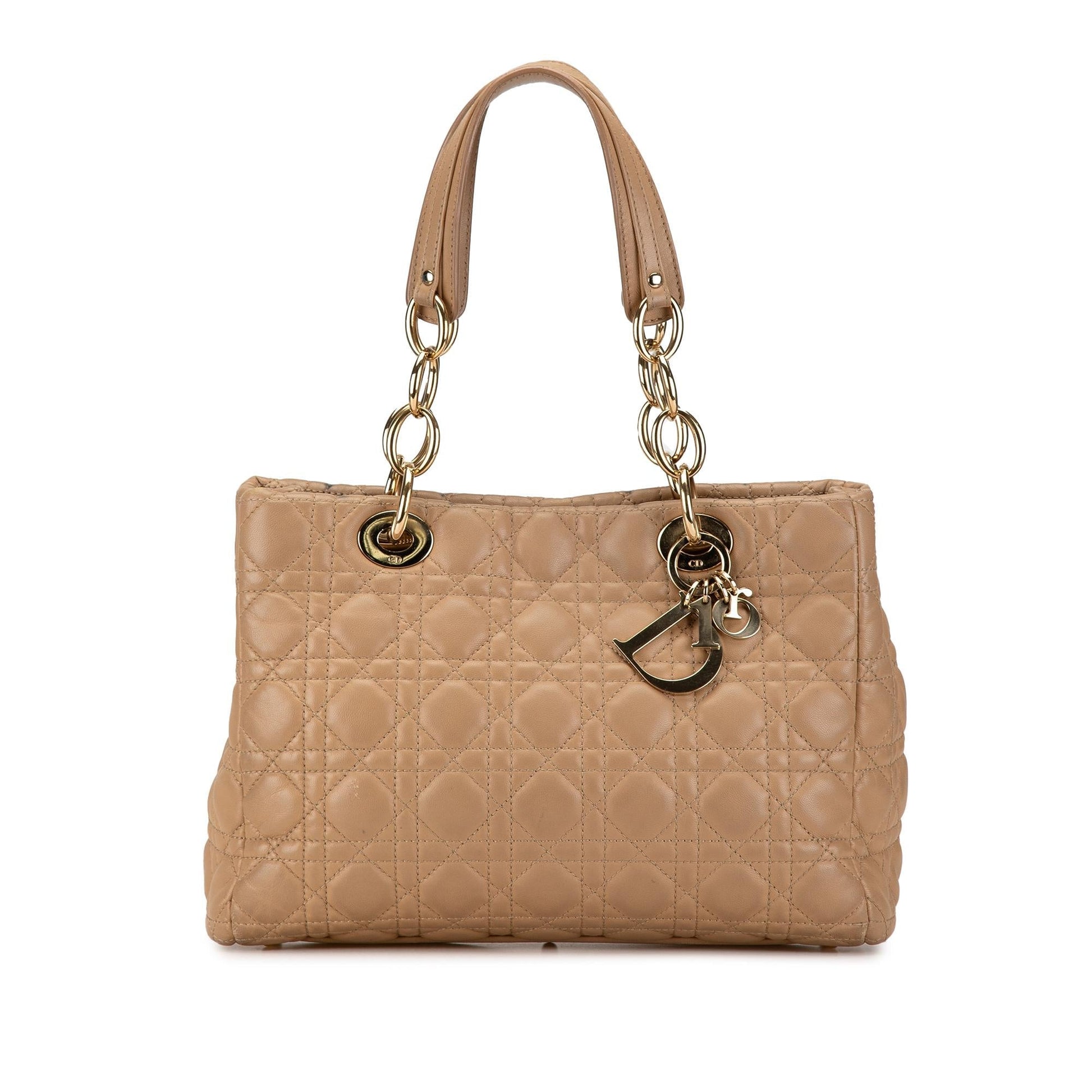 Dior Cannage Soft Shopping Tote Shg Gpzgoa Lambskin Small Tote Bag