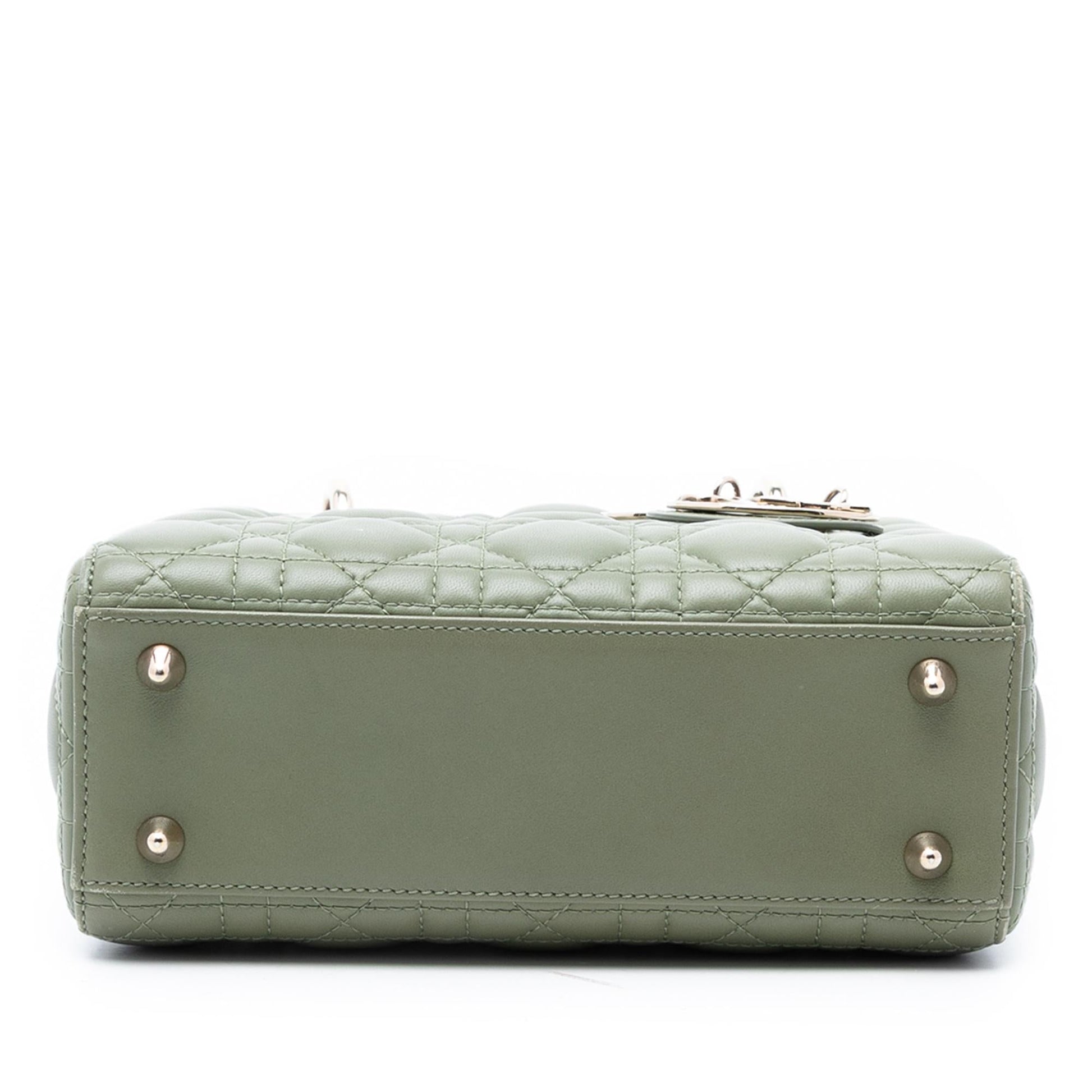 Dior Cannage Lady Satchel Bag Lambskin Small