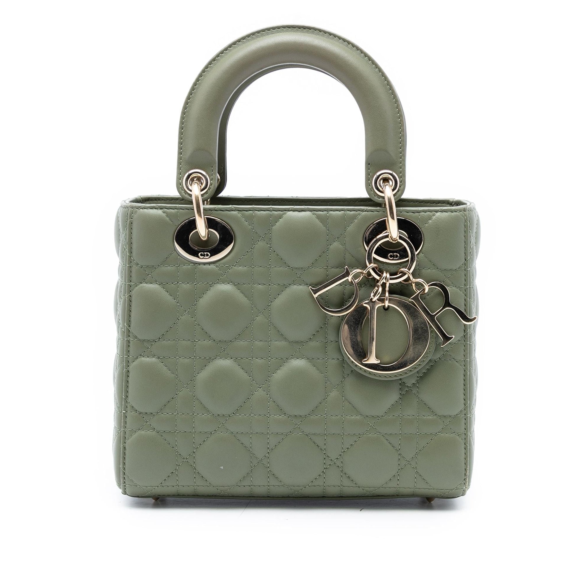 Dior Cannage Lady Satchel Bag Lambskin Small