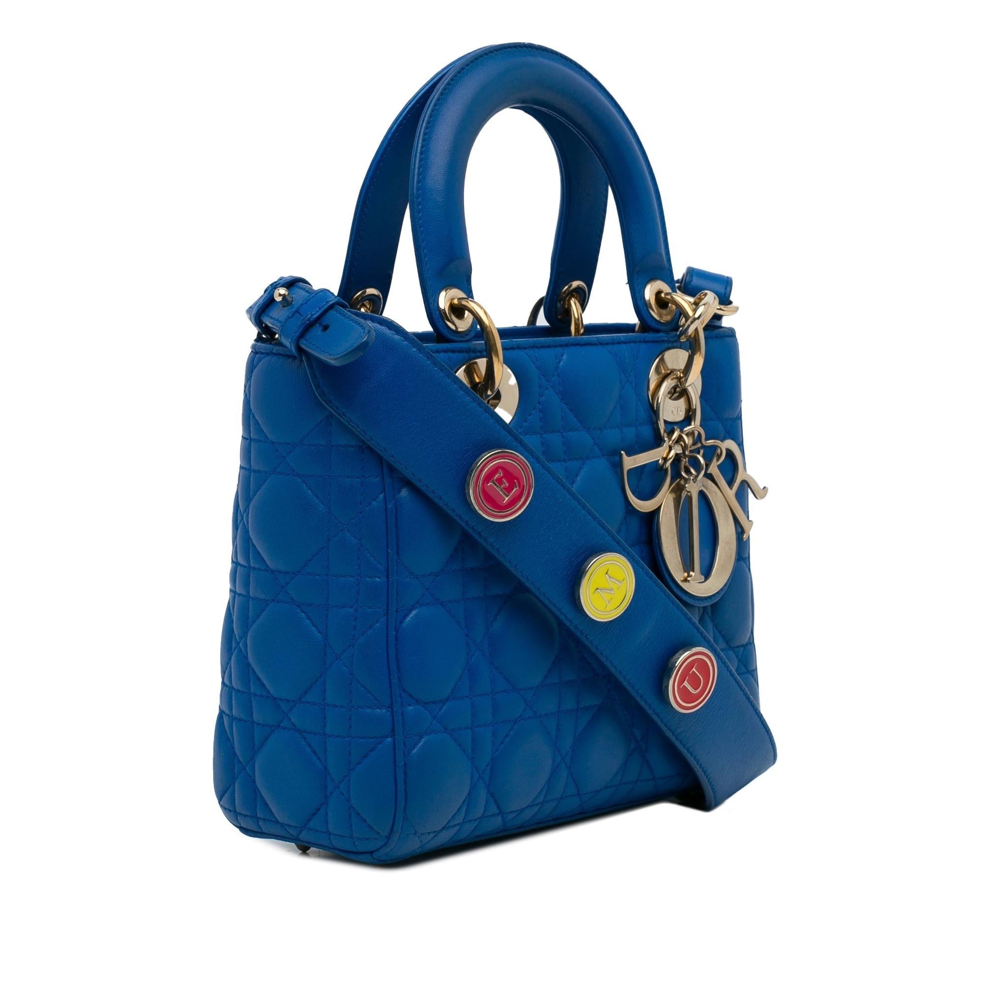 Dior Cannage My Abc Lady Satchel Bag Lambskin Small Abc Lady Dior