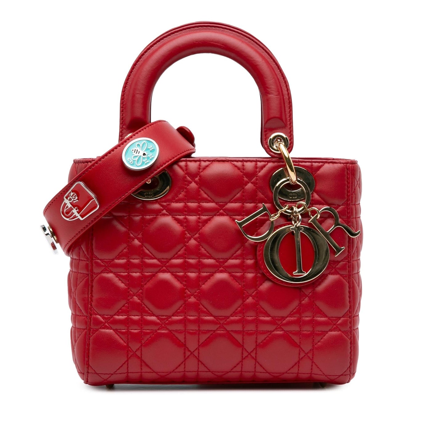 Dior Cannage My Abc Lady Shg Satchel Bag Lambskin Small
