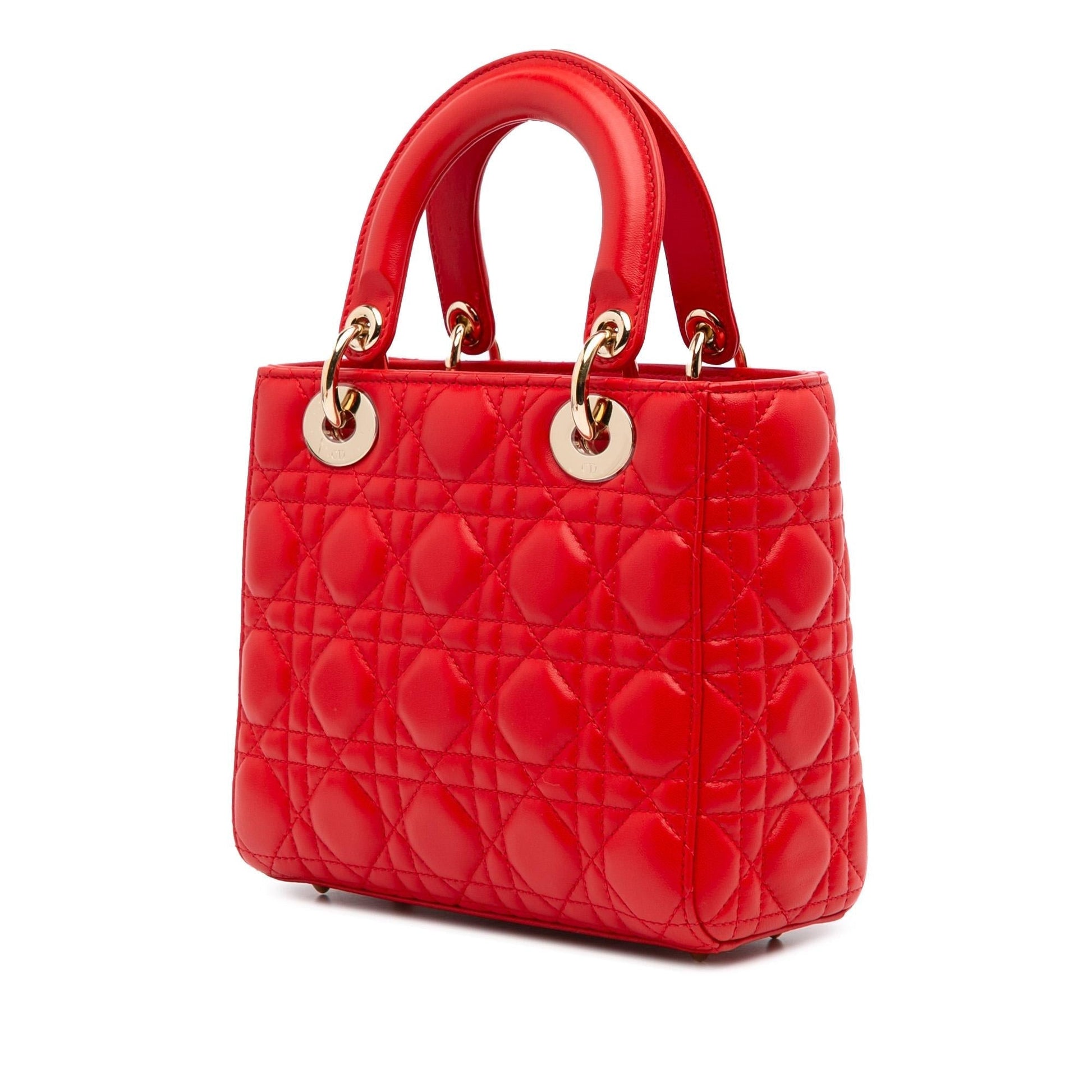 Dior Cannage My Abc Lady Satchel Bag Lambskin Small Lady Dior 3
