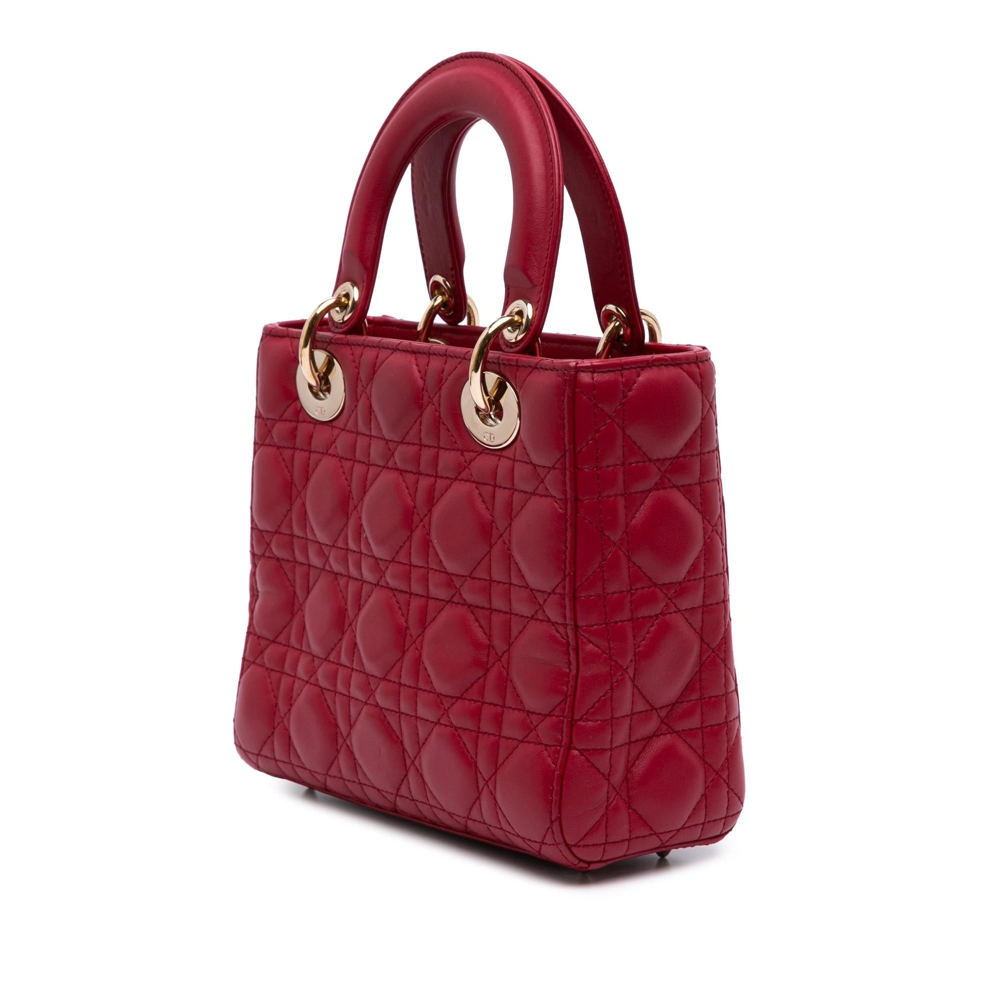 Dior Cannage My Abc Lady Satchel Bag Lambskin Small Lady Dior 4