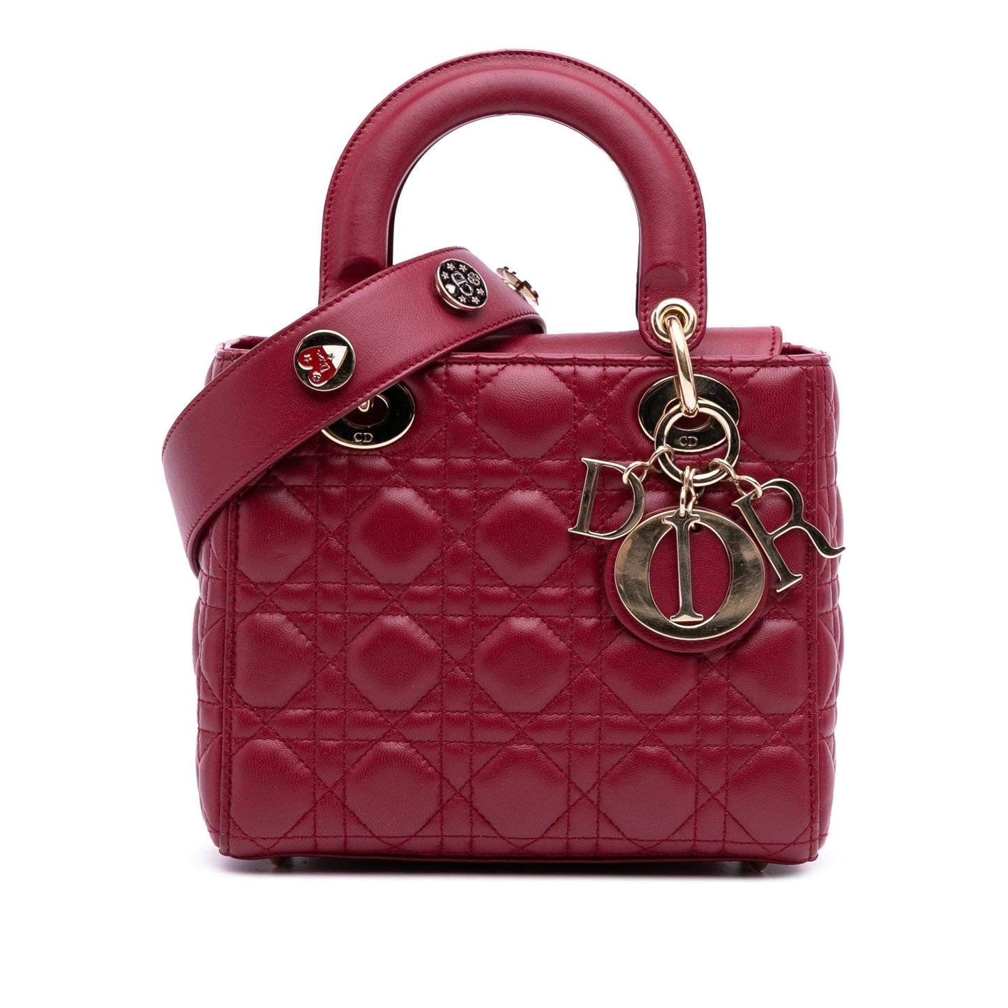 Dior Cannage My Abc Lady Satchel Bag Lambskin Small Lady Dior 8