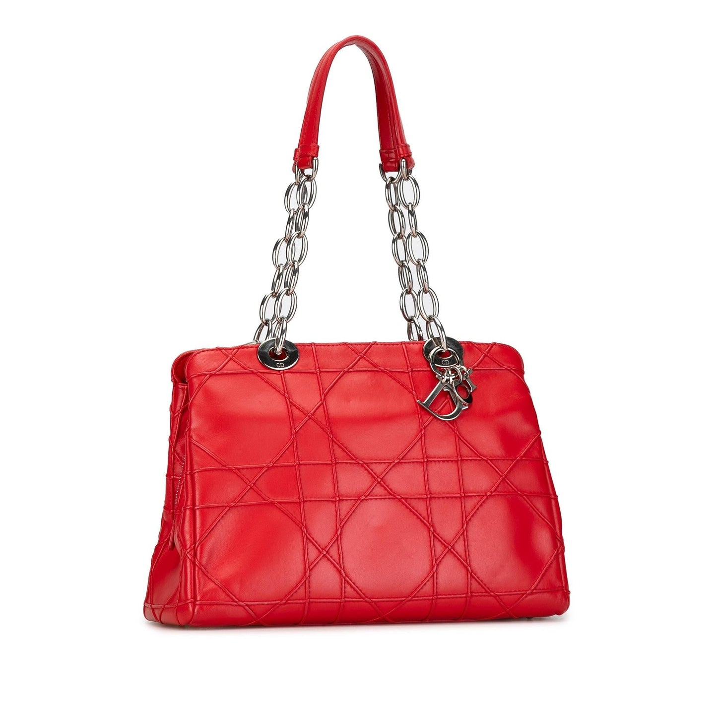 Dior Cannage Soft Shopping Tote Shg Ovmmg5 Lambskin Small Zip Tote Bag