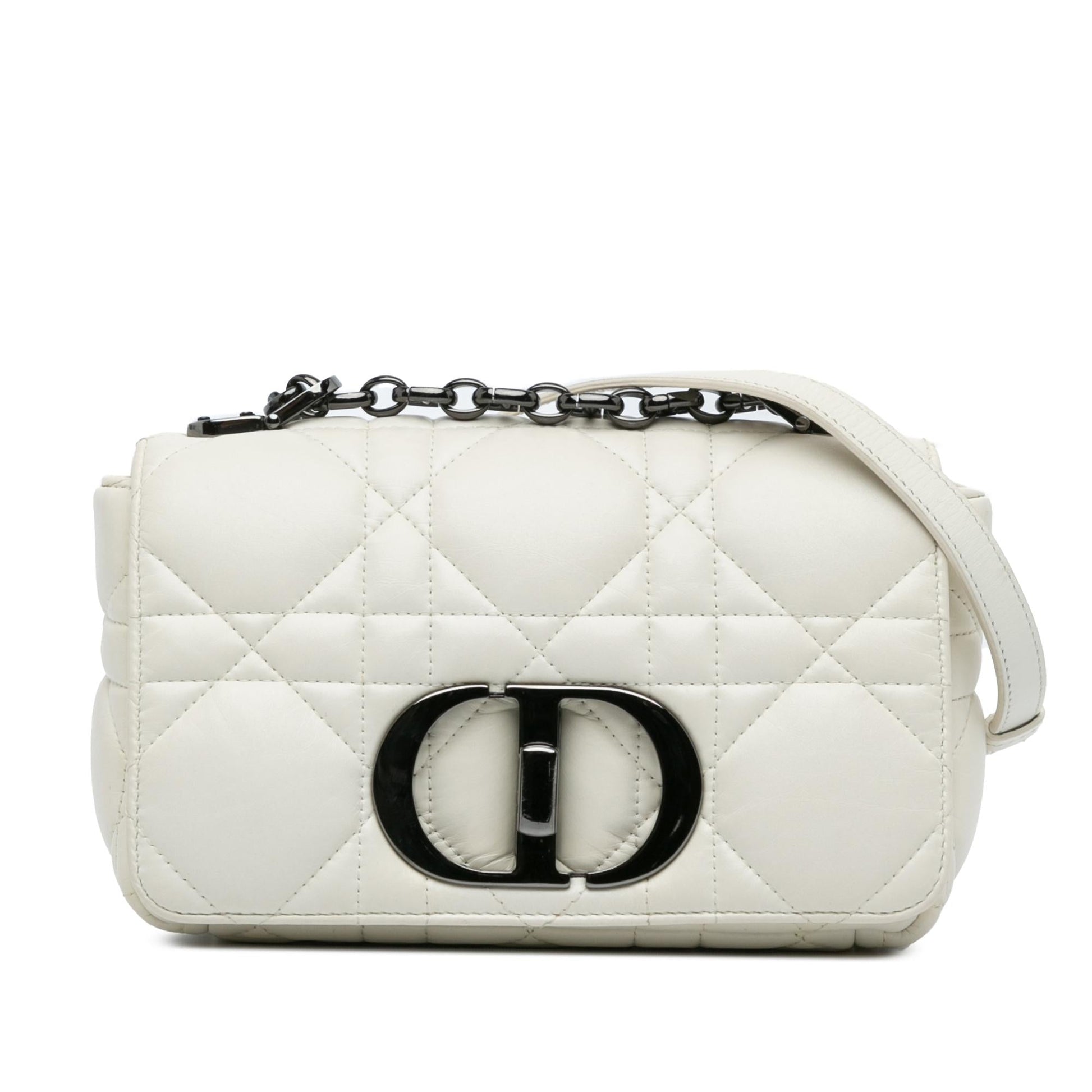 Dior Macrocannage Caro Bag Lambskin Small Crossbody Bag