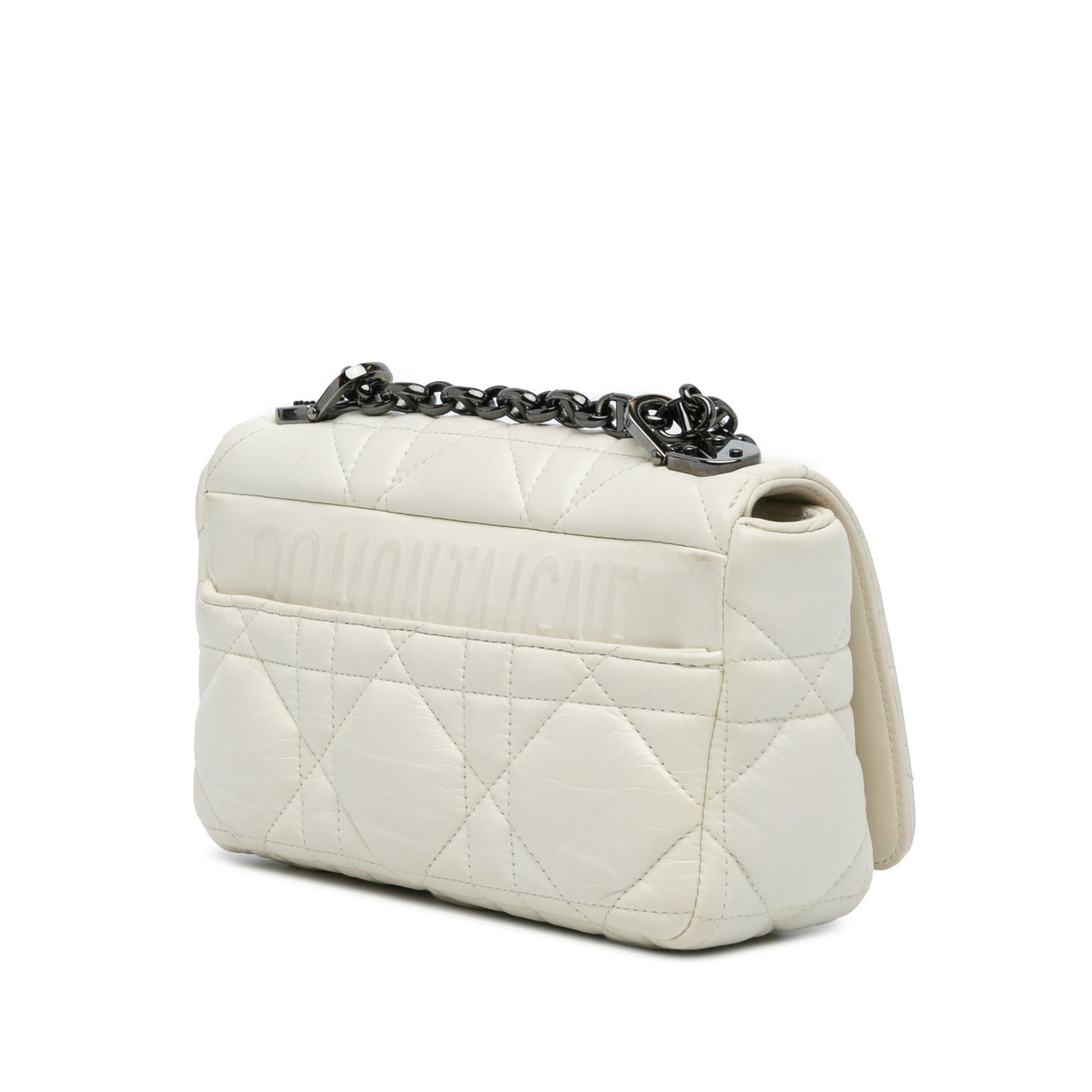 Dior Macrocannage Caro Bag Lambskin Small Crossbody Bag