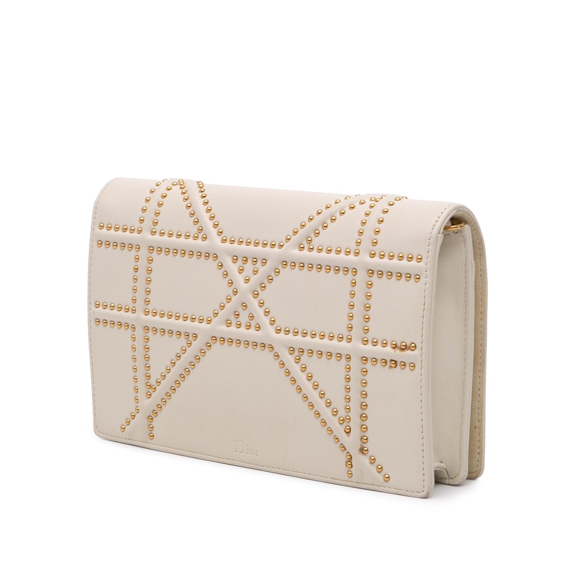 Dior Studded ama Crossbody Lambskin Small Crossbody Bag