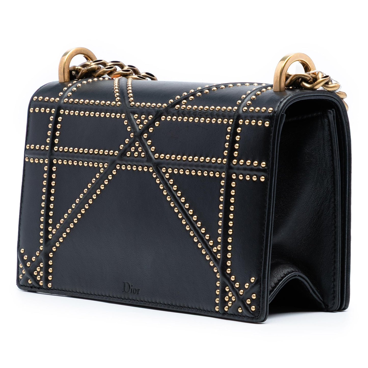 Dior Studded ama Crossbody Bag Lambskin Small Flap