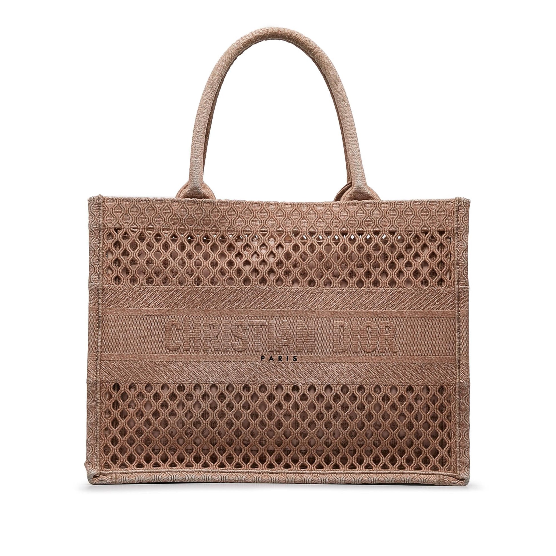 Dior Mesh Book Tote Small Tote Bag
