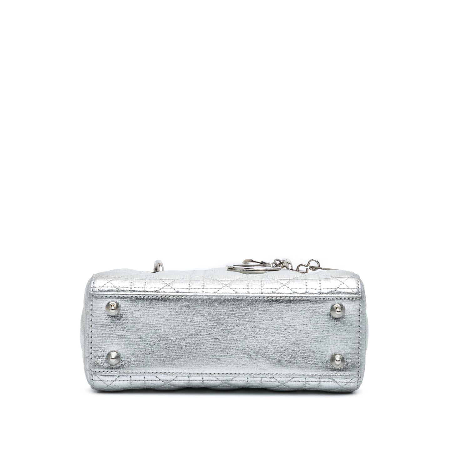 Dior Metallic Grained Calfskin Cannage My Abc Lady Satchel Small Satchel Bag Abcdior Lady Dior