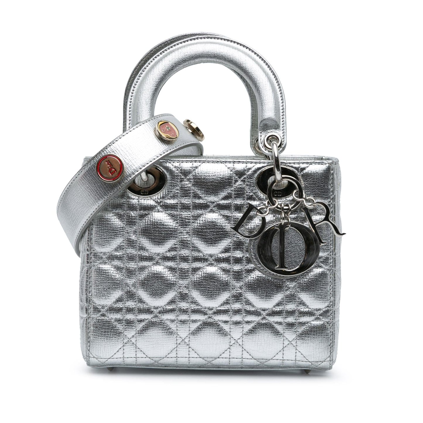 Dior Metallic Grained Calfskin Cannage My Abc Lady Satchel Small Satchel Bag Lady Dior 1