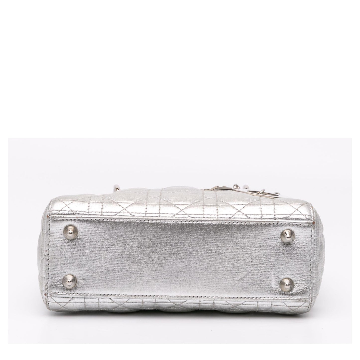 Dior Metallic Grained Calfskin Cannage My Abc Lady Satchel Small Satchel Bag Lady Dior 2