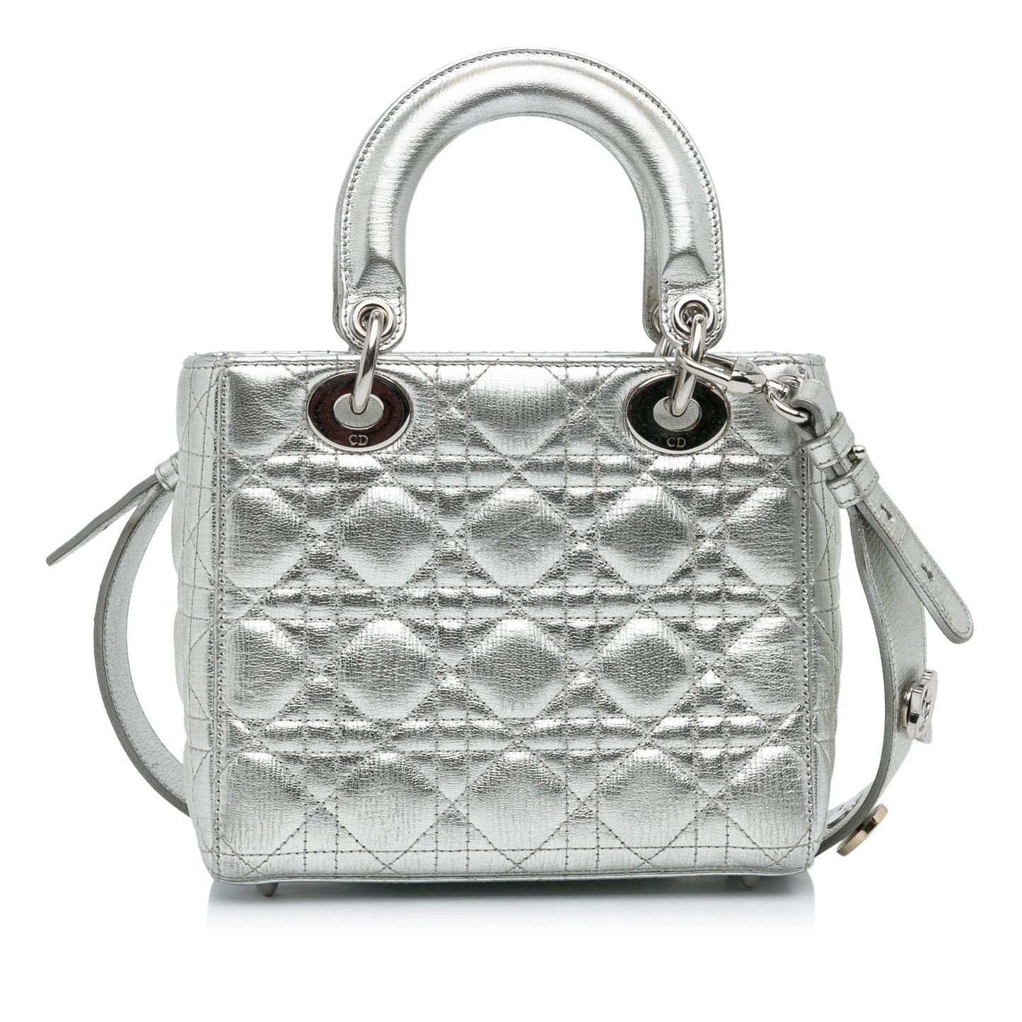 Dior Metallic Grained Calfskin Cannage My Abc Lady Satchel Small Satchel Bag Lady Dior 4