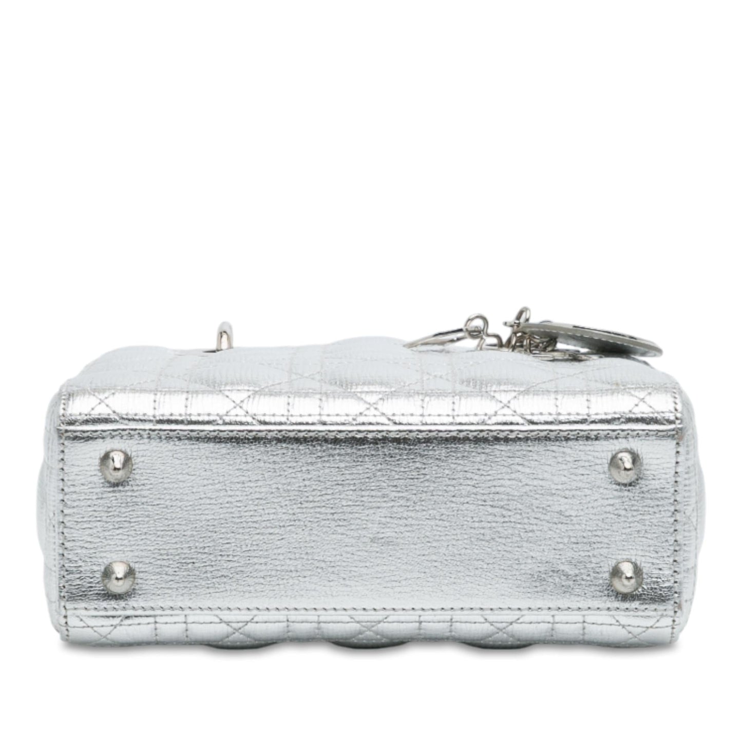 Dior Metallic Grained Calfskin Cannage My Abc Lady Satchel Small Satchel Bag Lady Dior 7