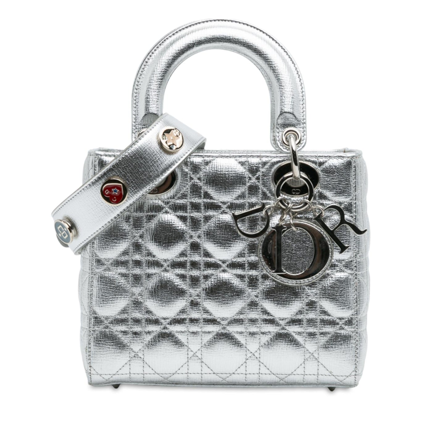 Dior Metallic Grained Calfskin Cannage My Abc Lady Satchel Small Satchel Bag Lady Dior 7