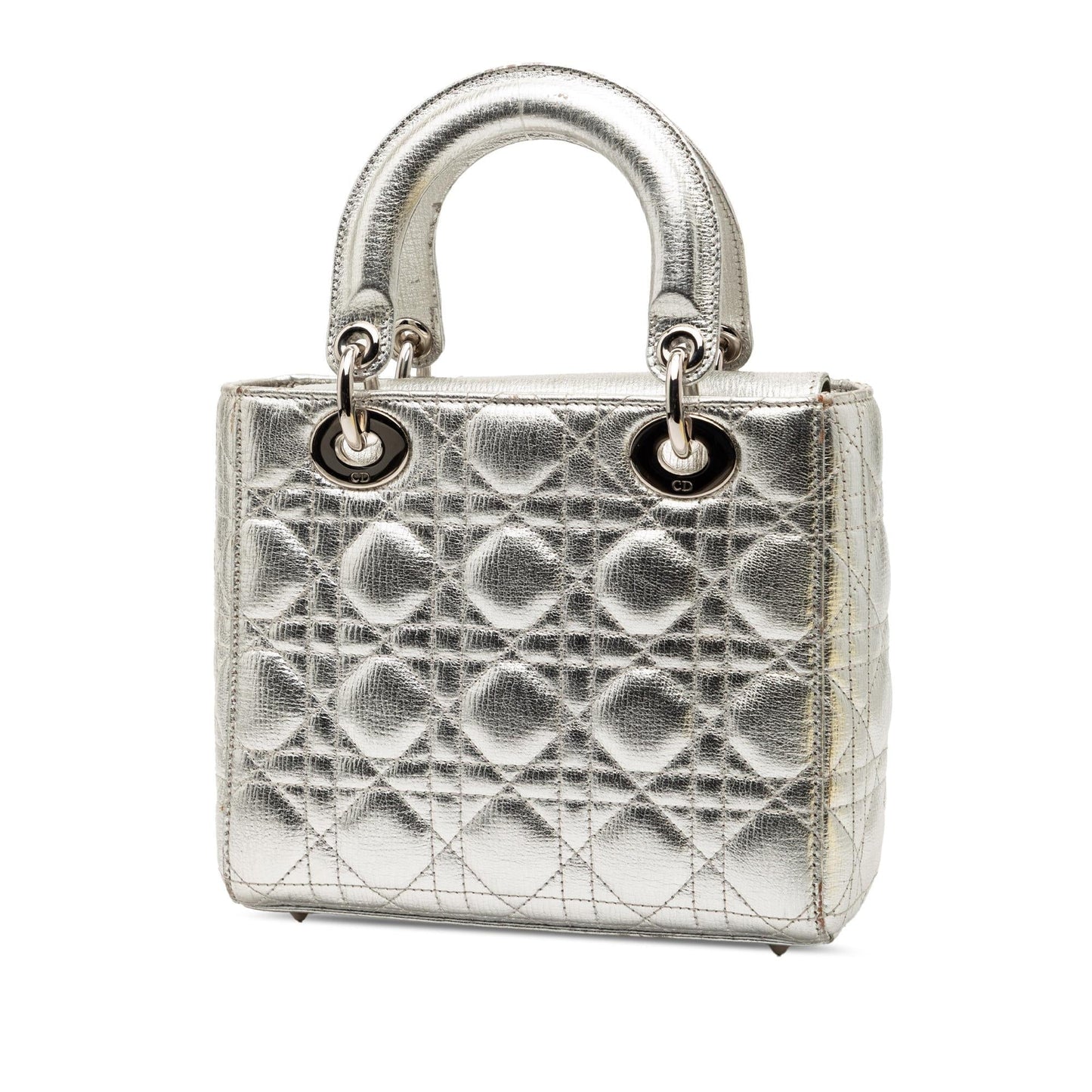 Dior Metallic Grained Calfskin Cannage My Abc Lady Satchel Small Satchel Bag Lady Dior 8