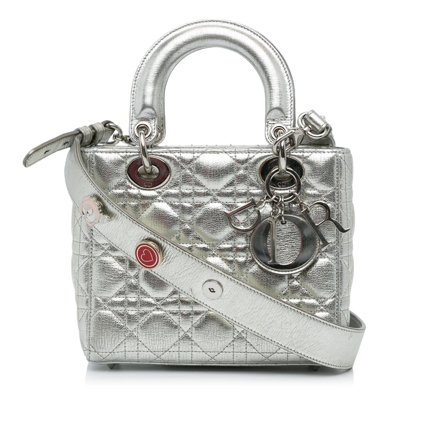 Dior Metallic Grained Calfskin Cannage My Abc Lady Satchel Small Satchel Bag Lady Dior 9