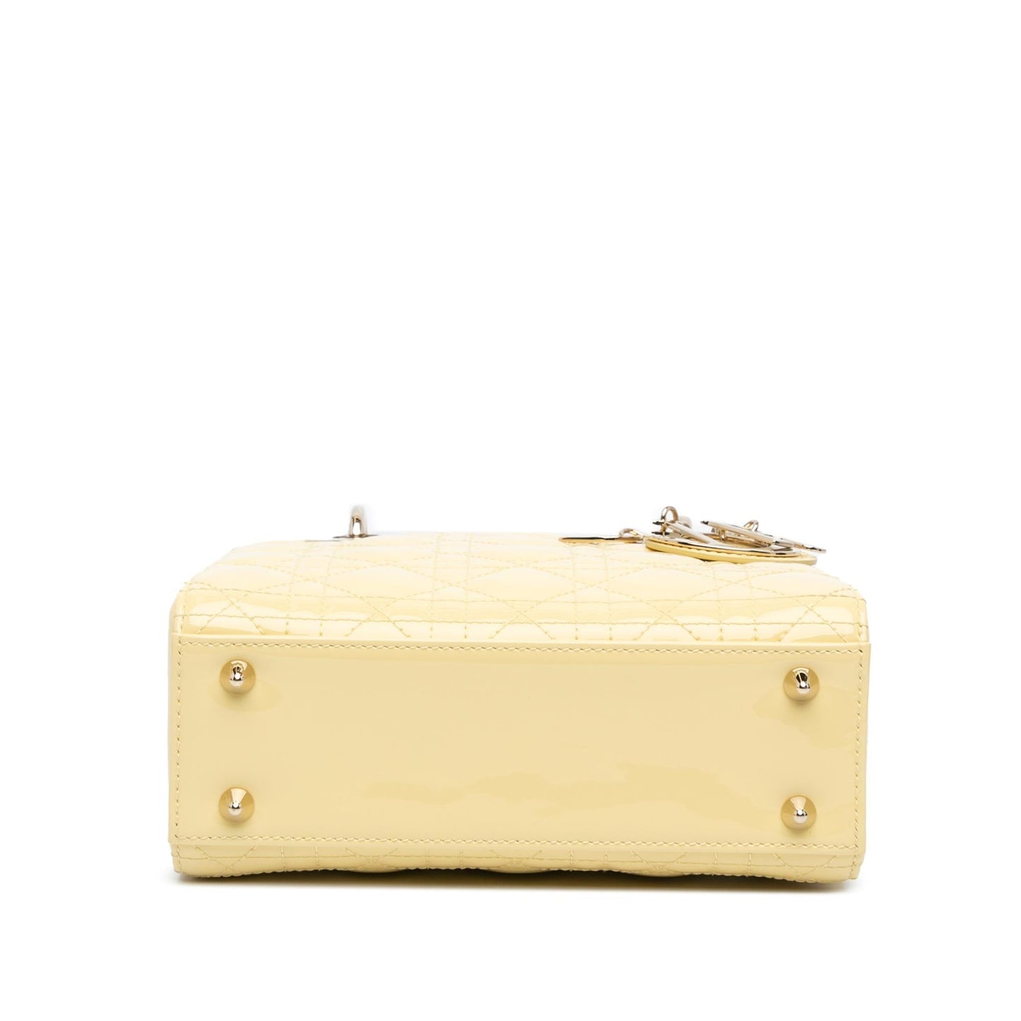 Dior Cannage Lady Satchel Bag Patent Small Dior Shg Kgozhj