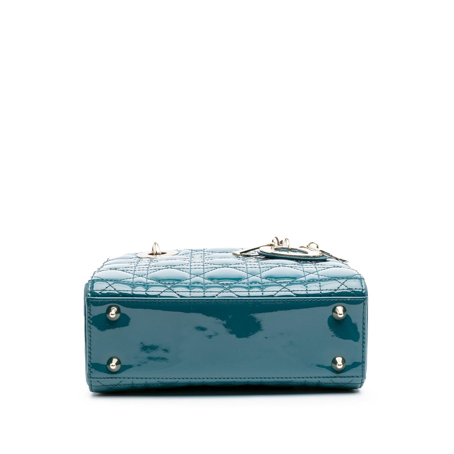 Dior Cannage Lady Satchel Bag Patent Small Lady Dior 2