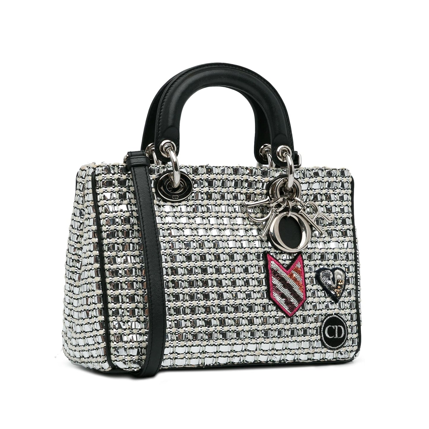 Dior Tweed Patch issimo Tote Shg Hovcit Small Tote Bag