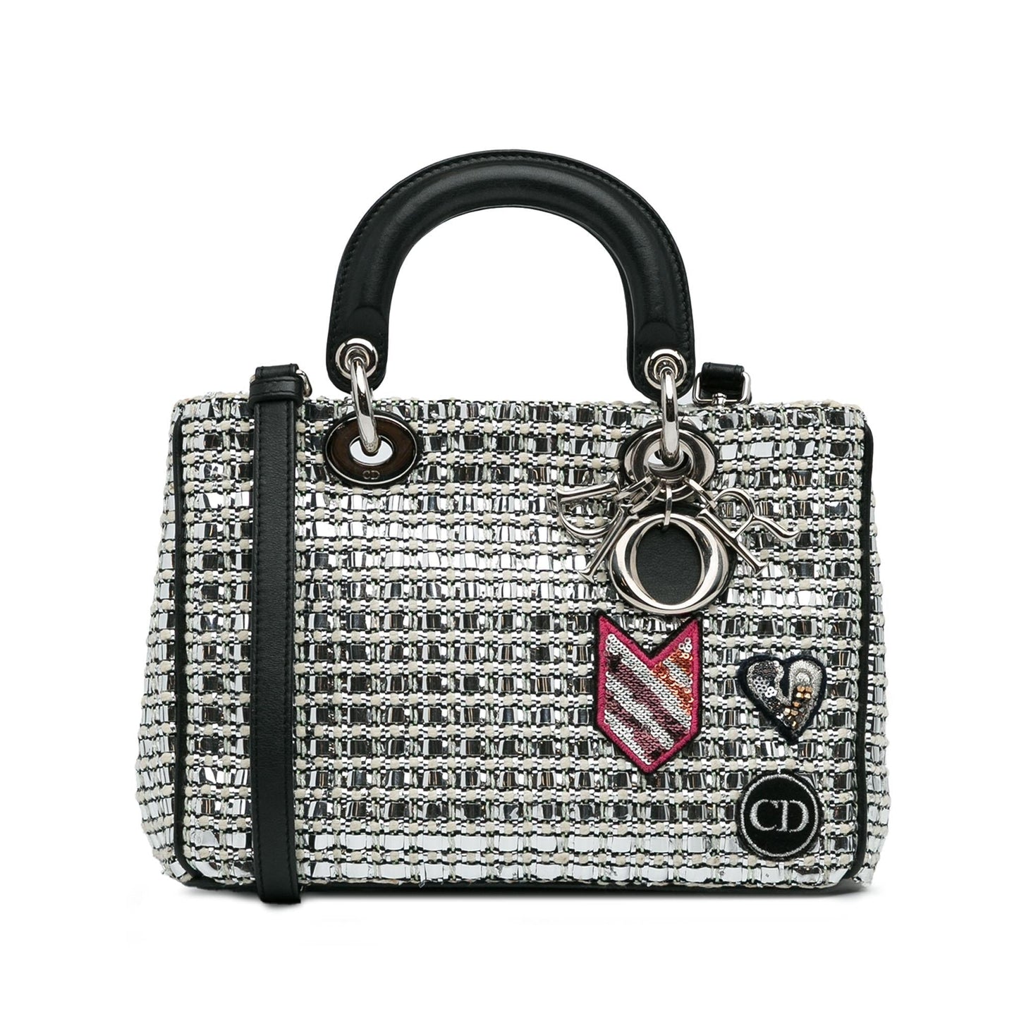 Dior Tweed Patch issimo Tote Shg Hovcit Small Tote Bag