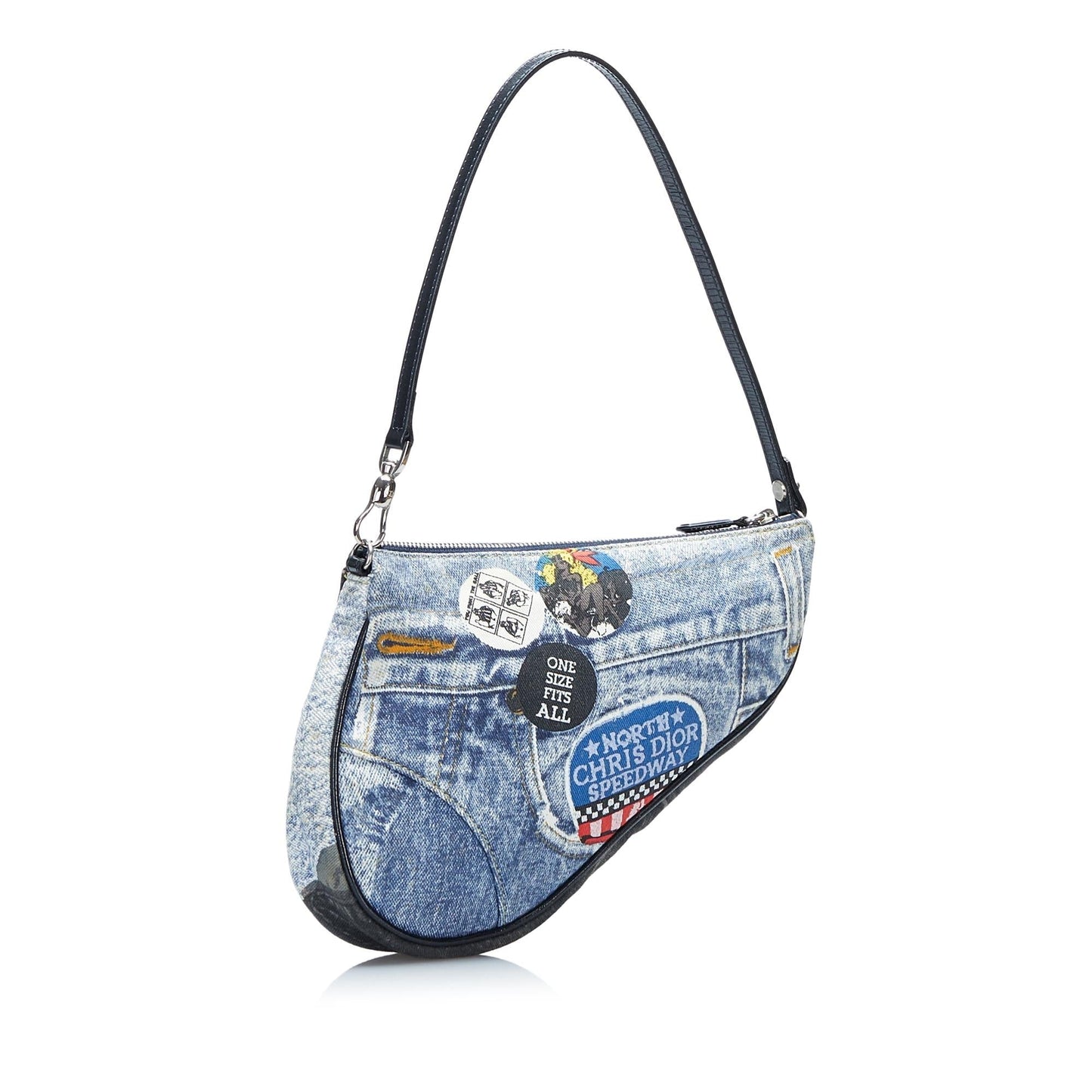 Dior Speedway Saddle Shg Abxxmq Handbag Denim Mini Travel Bag