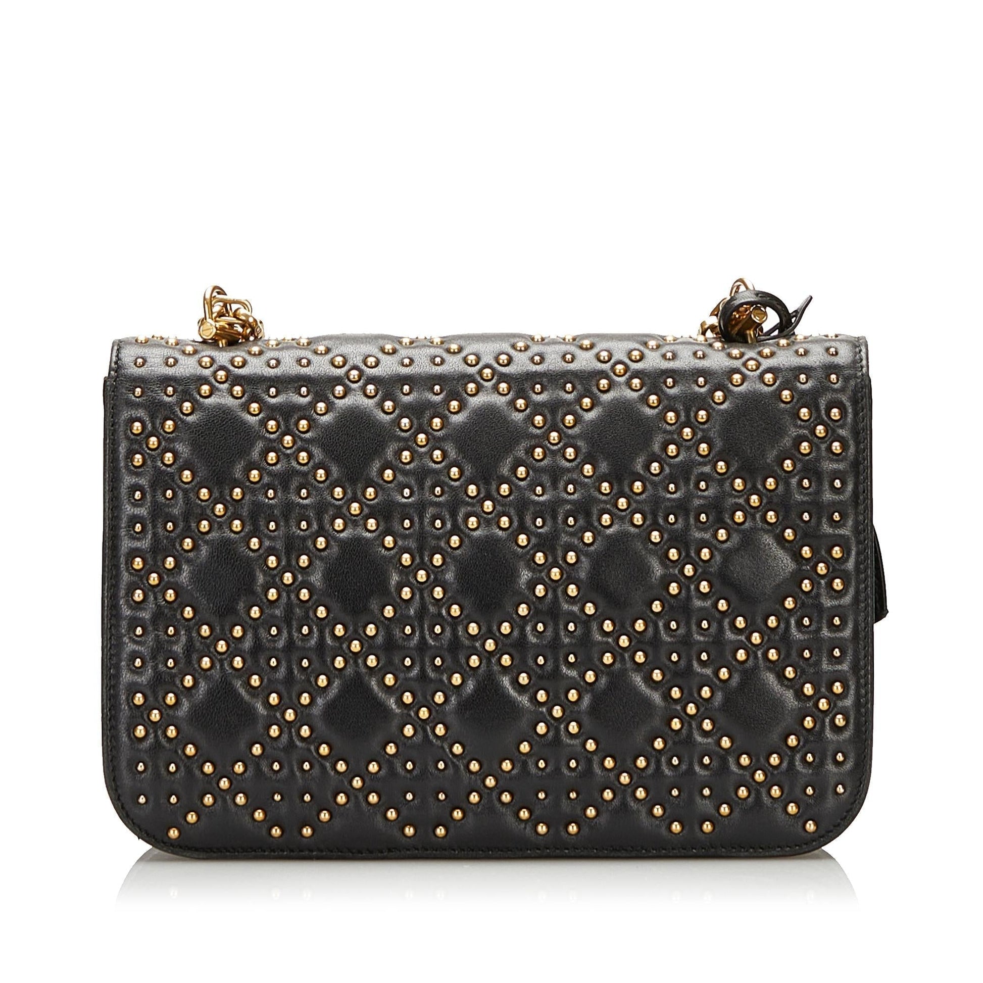 Dior Studded Cannage addict Shg Crossbody Bag Flap