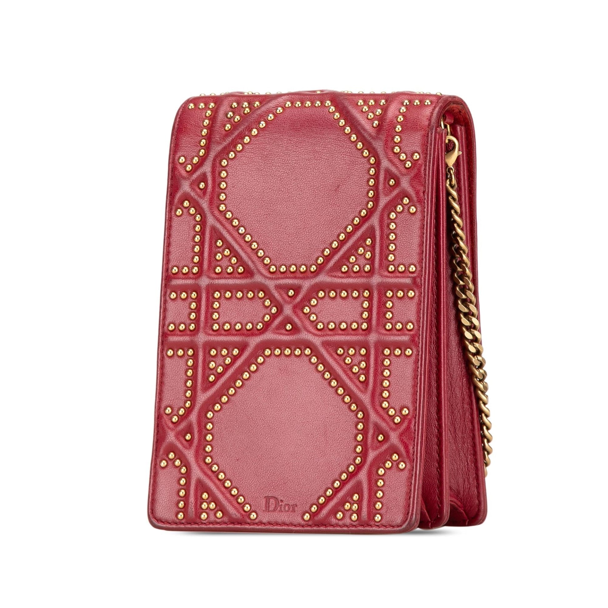 Dior Studded ama Vertical Clutch Clutch Bag