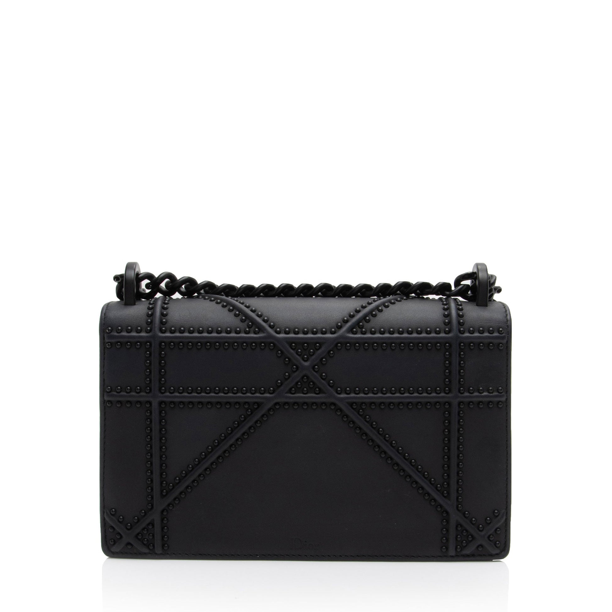 Dior Matte Calfskin Studded ama Shoulder Bag Shf Omrviq Small