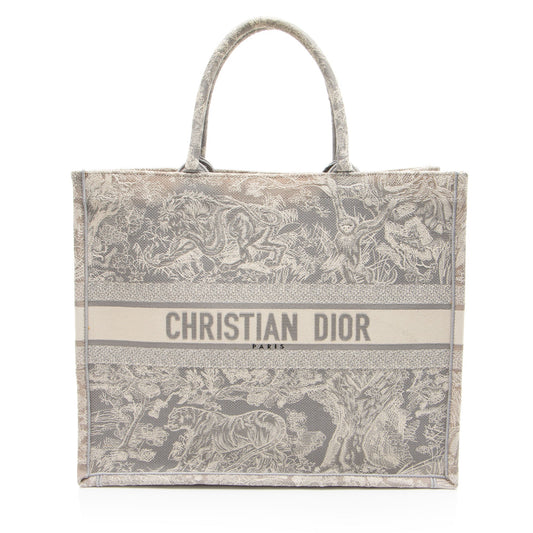 Dior Toile De Jouy Book Tote Large Tote Bag