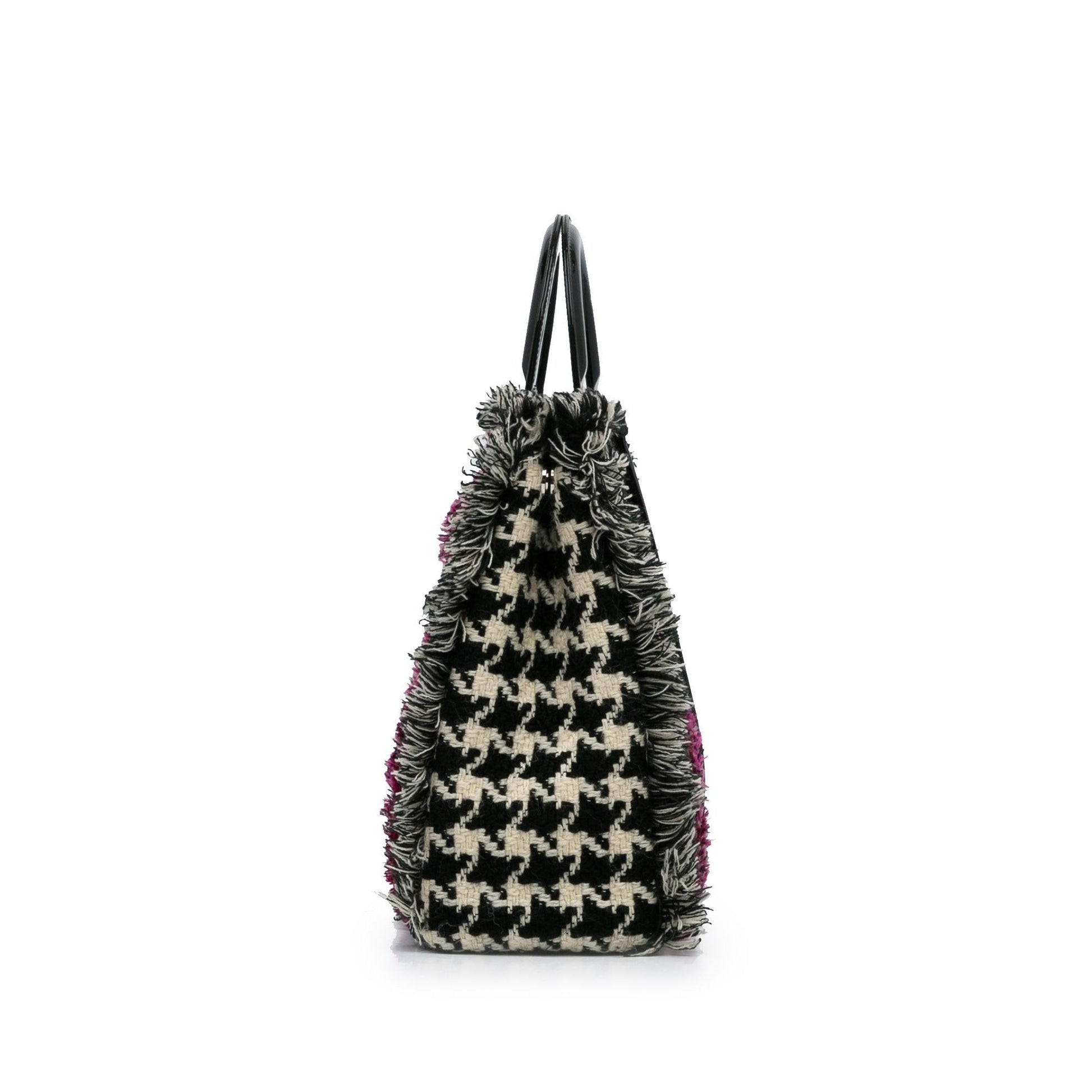 Dior Tweed issimo Houndstooth Satchel Shg Nlsaip Satchel Bag