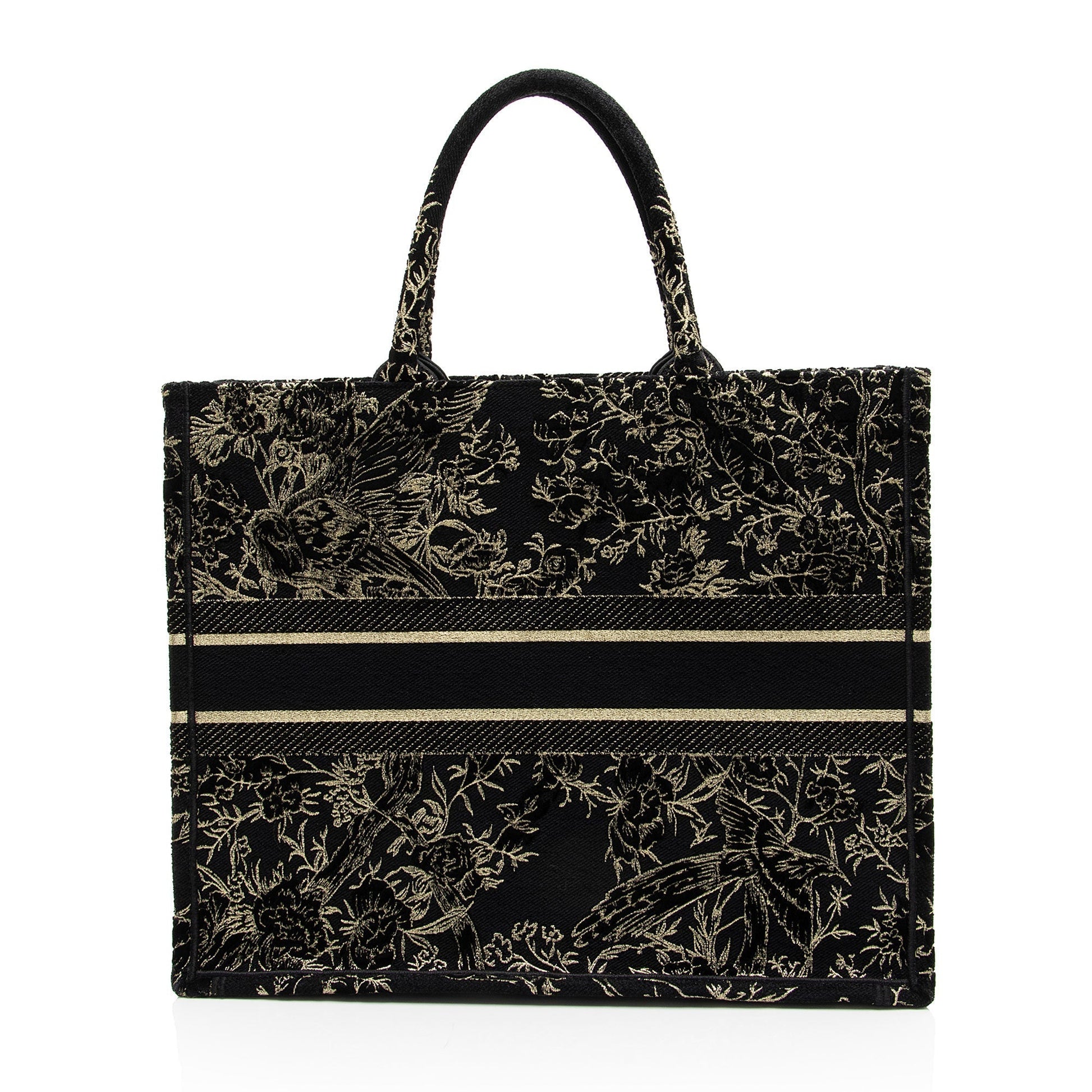 Dior Velvet Jardin Hiver Book Tote Shf 6Hqwxm Large Tote Bag
