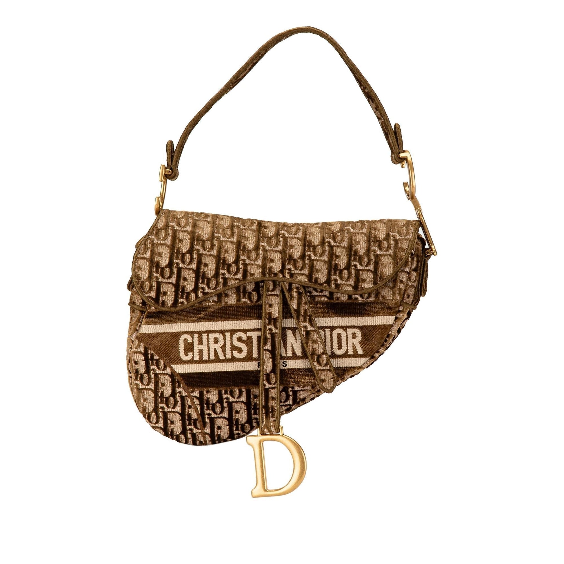Dior Velvet Oblique Saddle Bag Shg 9Wmmoo Shoulder Bag