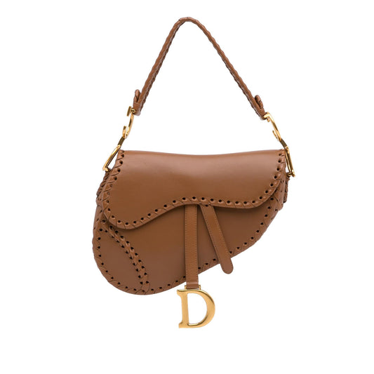 Dior Whipstitch Saddle Bag Shg Shoulder Bag
