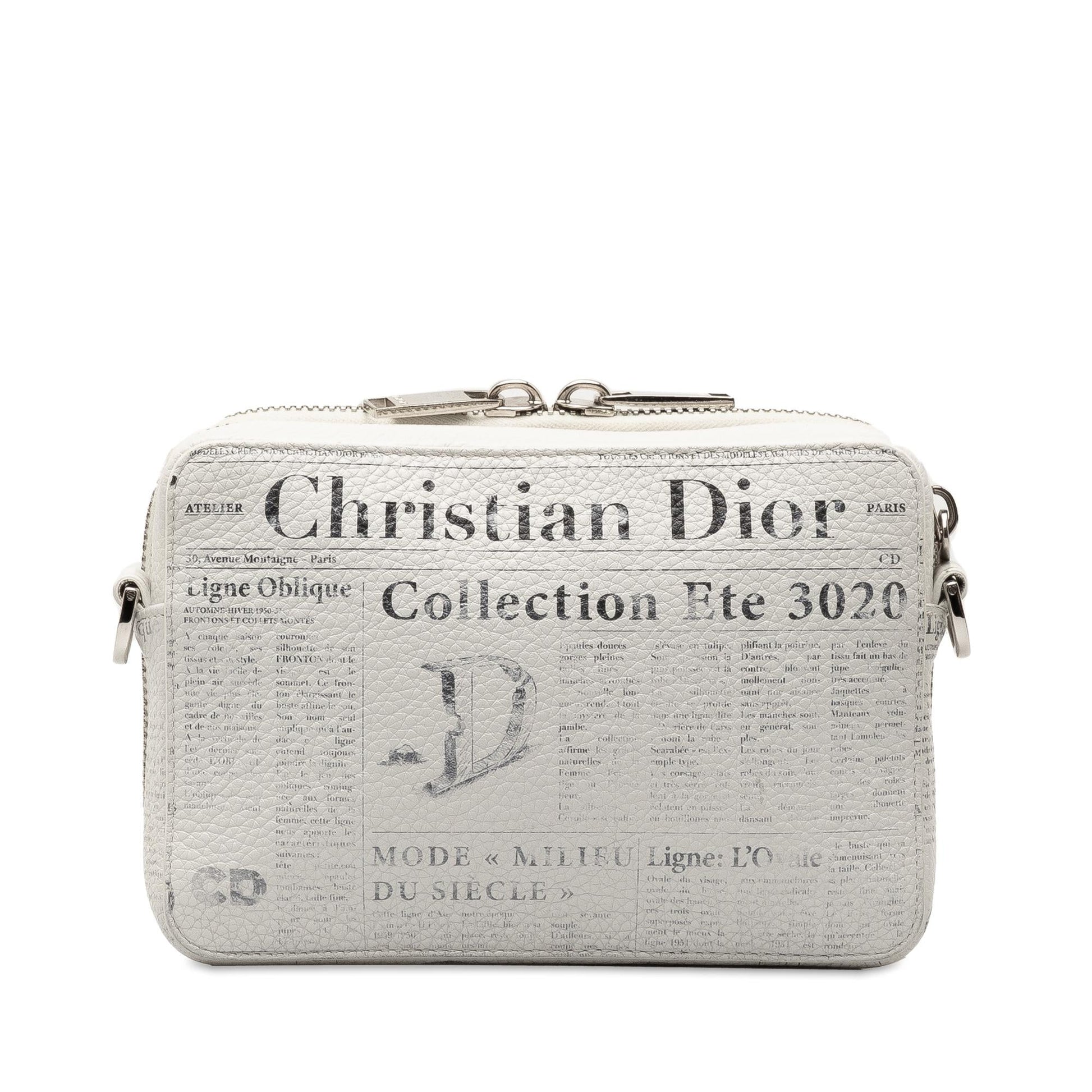 Dior Daniel Arsham Newspaper Print Crossbody Shg Ldiws8 Crossbody Bag