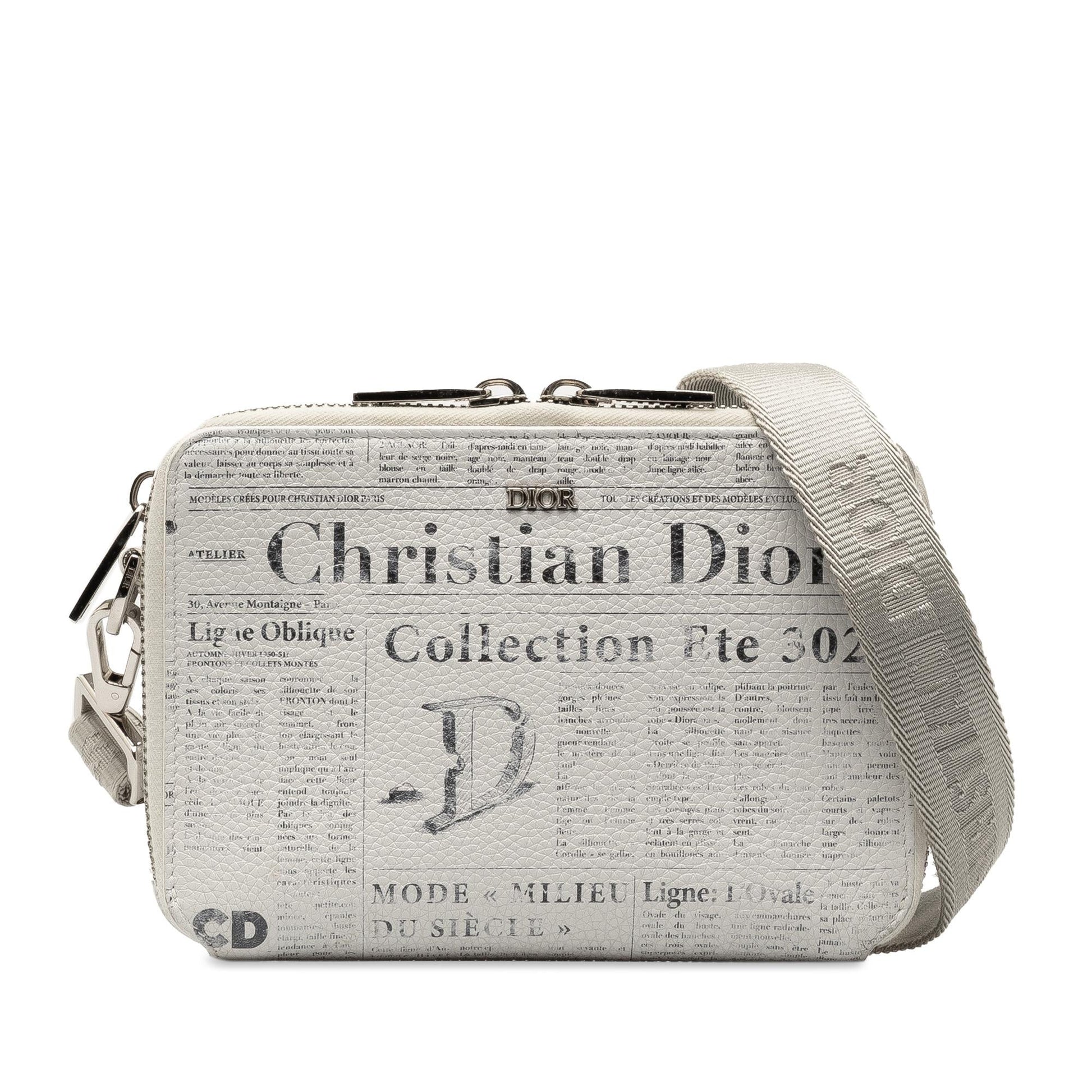Dior Daniel Arsham Newspaper Print Crossbody Shg Ldiws8 Crossbody Bag