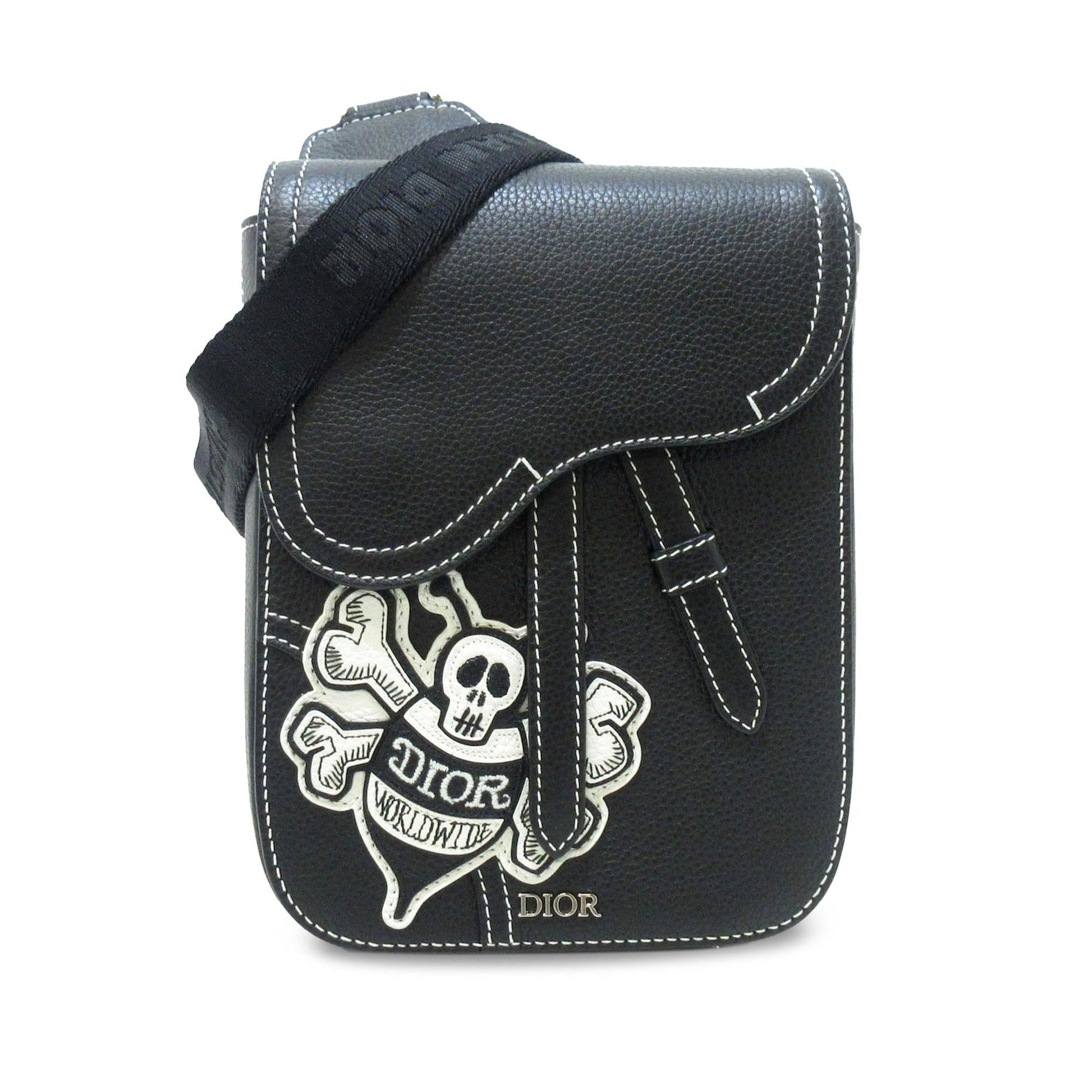 Dior Stussy Bee Applique Saddle Crossbody Shg Yu6Ytt Crossbody Bag