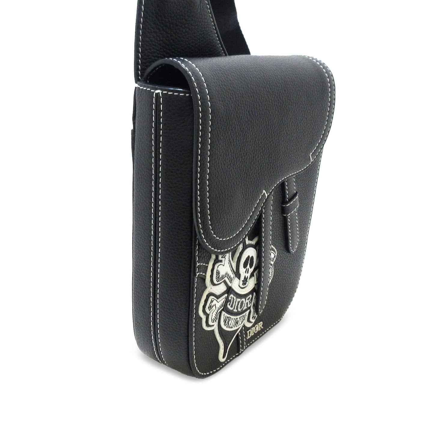 Dior Stussy Bee Applique Saddle Crossbody Shg Yu6Ytt Crossbody Bag